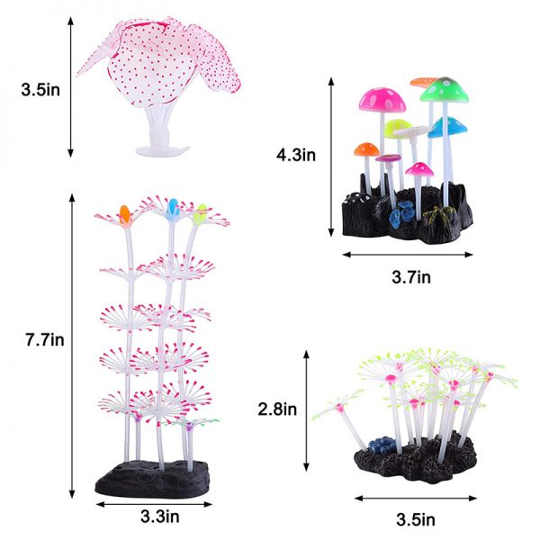 Glowing Fish Tank Decorations
