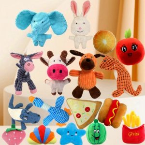 Squeaky Plush Chew Toys