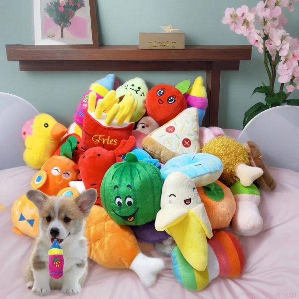 Squeaky Plush Chew Toys