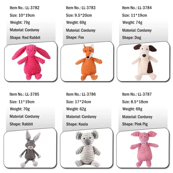 Pet plush toys