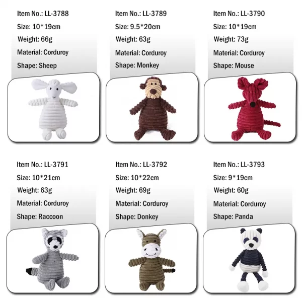 Pet plush toys