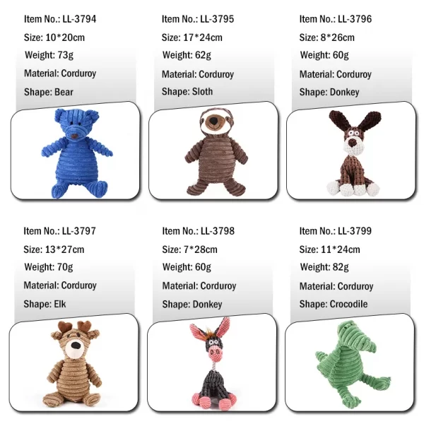 Pet plush toys
